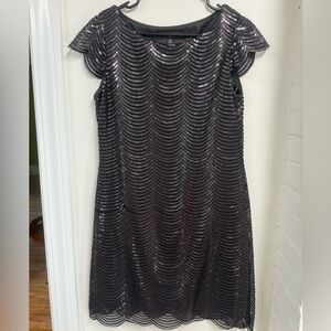 Nine West Black Sequin Mini Dress